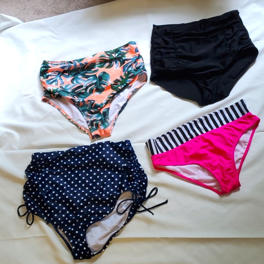 All Four Bottoms - Swim Bottoms - High Waisted & Mid